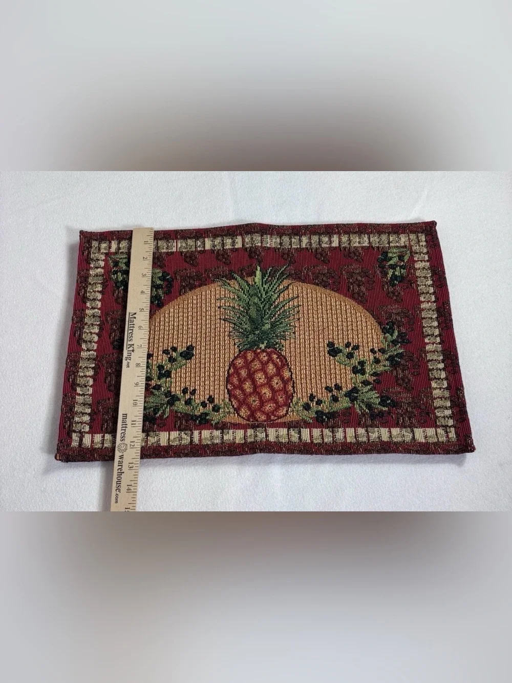Vintage Pineapple Tapestry Placemat Tropical Fruit Retro Cottage Boho Decor